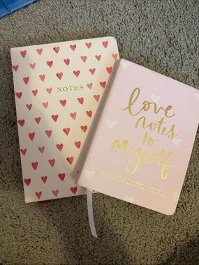 Pink Heart Journals - Set of 2